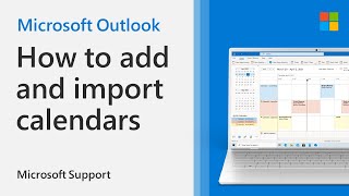 How to add or import a calendar to Outlook  Microsoft [upl. by Ahsaenat]