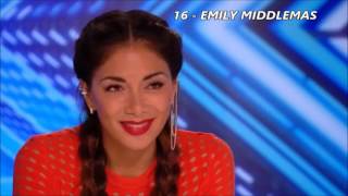 TOP 20 Best Auditions X Factor 2016 [upl. by Ifen]