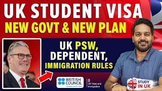 UK Student Visa New Govt amp New Plan  PSW Dependent Immigration Rules  UK Study Visa Update 2024 [upl. by Dnalevets]