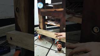 Sistema de ruedas retractiles para banco de trabajo woodworking tools diy hacks workbench [upl. by Rekyr560]