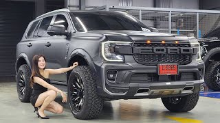 2024 Fierce Dark Handsome Ford Everest Trend Simple Elegant Style Matte Black Thailand Review [upl. by Jeromy509]