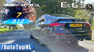 2022 Mercedes AMG E63 S  0312KMH ACCELERATION amp SOUND by AutoTopNL [upl. by Fariss]