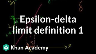 Epsilondelta limit definition 1  Limits  Differential Calculus  Khan Academy [upl. by Rennie]