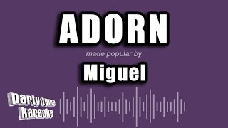 Miguel  Adorn Karaoke Version [upl. by Fougere836]