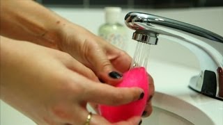 How To Use a Beautyblender Sponge  Beauty How To [upl. by Phil]