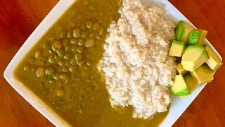 Pigeon Pea soup  Sòs Pwa Kongo  Easy soup recipe  Haitian Vegan soup recipe [upl. by Kenta268]