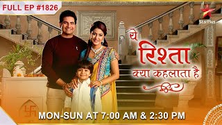 Naitik ki badh gayi मुसिबत  Full Episode1826  Yeh Rishta Kya Kehlata Hai [upl. by Anifled547]