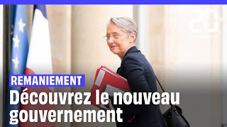 Remaniement du gouvernement Borne  Découvrez tous les nouveaux ministres [upl. by Halley6]