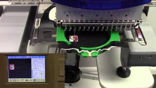 Avance Commercial Embroidery Machine Running a Design [upl. by Ilrak]