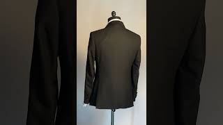 3Piece Black Shawl Lapel Double Breasted Tuxedo with pants [upl. by Llorrac]