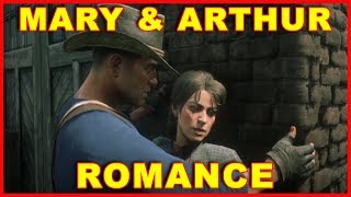 Red Dead Redemption 2 Arthur amp Mary Romance Scenes [upl. by Aniara]