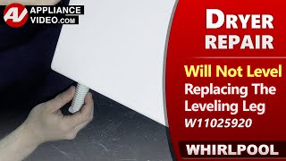 Dryer Making noise amp vibration when running  Leveling Leg issues  Factory Technician Repair [upl. by Meikah476]