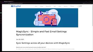 MagicSync by Bluemail Simple and Fast Email Settings Syncronization [upl. by Eolanda920]