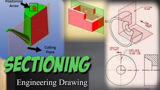 Practice Session of Sectioning in Drawing  Engineering Drawing  Engr Adnan Rasheed [upl. by Geibel]