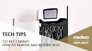 Medeco T21 Key Cabinet How to Remove and Return Keys  Medeco Locks [upl. by Dupre368]