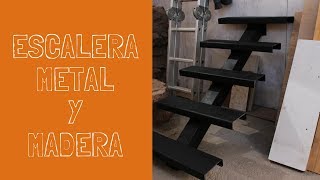 Construcción Escalera Metal y Madera  Parte 1 [upl. by Barri]