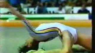 NADIA COMANECI1979 EUROPEANS EVENT FINALSFLOOR EXERCISE [upl. by Fattal]