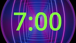 7 Minute Timer with Music Electric Tunnel [upl. by Maitund]