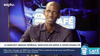 Le Guichet Unique Sénégal Services en appui à lemployabilité Café Numérique [upl. by Eninahpets477]