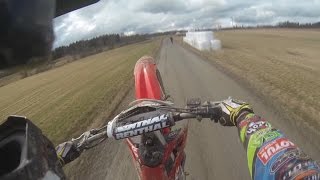 CRF250R vs CRF450R  Back to Basics  Randomness [upl. by Sirapal]