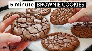 The EASIEST Fudgy Brownie Cookies Better than Brownies🔥 [upl. by Genet]