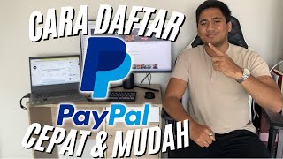 CARA MEMBUAT AKUN PAYPAL  CARA DAFTAR PAYPAL TERBARU [upl. by Hymen]