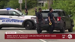 Man shot and killed on Detroits west side [upl. by Backer917]