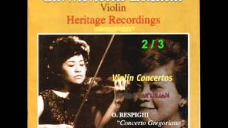 RespighiViolin Concerto Concerto Gregoriano23Andanteespressivo e sostenuto [upl. by Ahsanat]