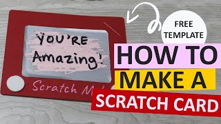 How to Make a Scratch Card  DIY Scratch Off Tutorial [upl. by Neeruam]