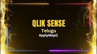 Qlik Sense interview Questions in Telugu  ApplyMap function [upl. by Ayatahs]