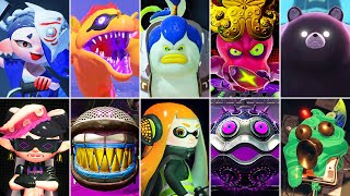 Splatoon 1 2 amp 3  All Bosses DLC Included [upl. by Sperling93]