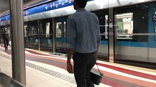 Dubai Metro  Alstom Train 71 Alstom on Red Line [upl. by Ellenwad884]