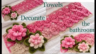 Cömo hacer LINDAS BONITAS TOALLAS a Crochet para Tu Casa para REGALAR o como IDEA de Negocio [upl. by Eimmak]