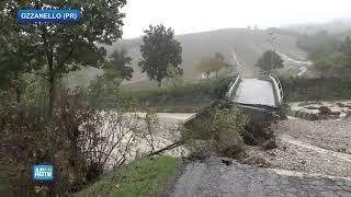 Maltempo nel Parmense crolla ponte sul torrente Sporzana DIRETTA [upl. by Nilloc13]