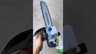 How to Convert Angle Grinder into a Powerful Electric Chainsaw DIYChainsaw shorts ChainsawHack [upl. by Allard706]