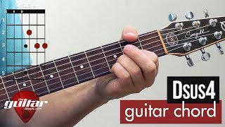 How to play the Dsus4 chord  Beginner guitar lesson [upl. by Rodi]