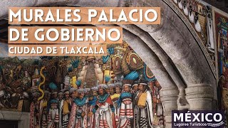 Murales del Palacio de Gobierno de Tlaxcala en 4K  Desiderio Hernández Xochitiotzin [upl. by Aihceyt]