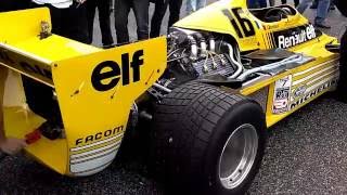 Renault F1 RS01 1977 V6 Turbocharged engine  Start up sound [upl. by Strickland]