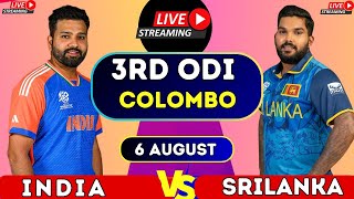 LIVE INDIA vs SRILANKA 3RD ODI 2024  live ind vs sl 3rd odi 2024  live india vs srilanka score [upl. by Burg]