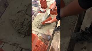 embarrado de ladrillo asmr bricklaying construction fyp shorts [upl. by Aitekram]