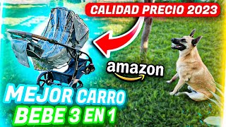 ✅MEJOR CARRO DE BEBÉ 3 EN 1 CALIDAD PRECIO DE AMAZON⭐2023⭐👶KINDERKRAFT👶CAPAZO SILLA Y CARRITO👶 [upl. by Odnaloy411]