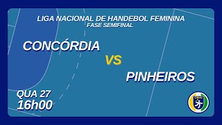 Liga Nacional de Handebol Feminina  Fase Semifinal  Concórdia x Pinheiros [upl. by Neelyar]