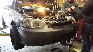 Replacing The Head Gasket On My B18B1 [upl. by Grobe]