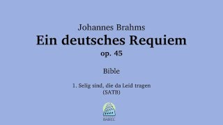 Johannes Brahms  Ein deutsches Requiem 1 Female Speaker Sample [upl. by Virgil]