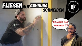 FLIESEN auf GEHRUNG schneiden [upl. by Spitzer125]