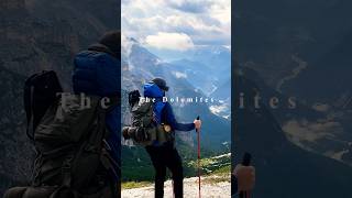 Epic hike in the Dolomites 🇮🇹🥾 hiking backpacking dolomites shortsvideo [upl. by Anilrahc72]