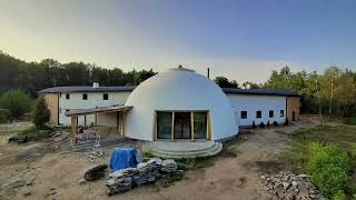 Kopuła hempcrete beton konopny [upl. by Jolenta]