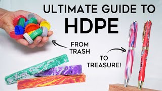 Beginners Guide to Melting HDPE  How to Make a Recycled Plastic Pen [upl. by Nsaj]