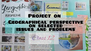 Geographical perspective on selected issues and problems class 12 Project Humanities [upl. by Ahcsatan]