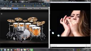 Indiara Sfair amp virtualdrumming Improvisation in Cm Find the TAB link in the description [upl. by Aihsile]